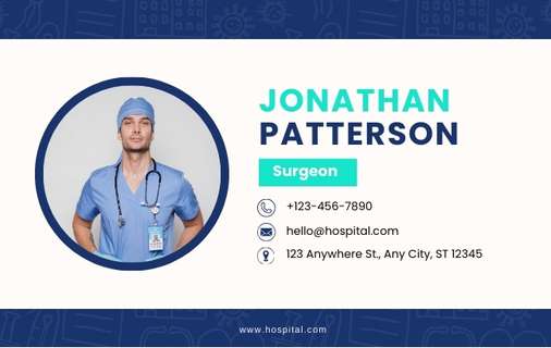 Sample Hospital ID Card